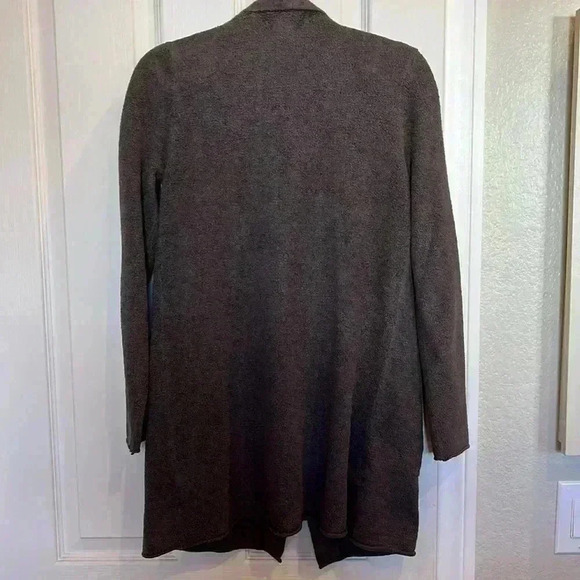 Barefoot dreams cozy chic lite long cardigan size small flat front patch pockets - Picture 3 of 7